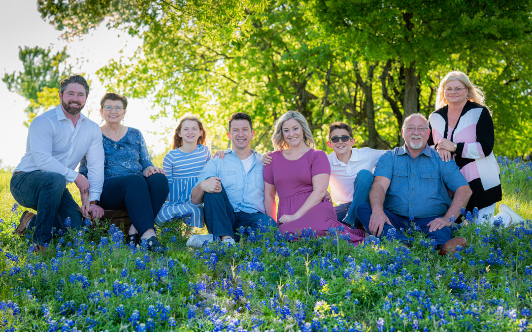 Bluebonnets, Family Photos, and Parking Tickets.  Anything to get the Picture!